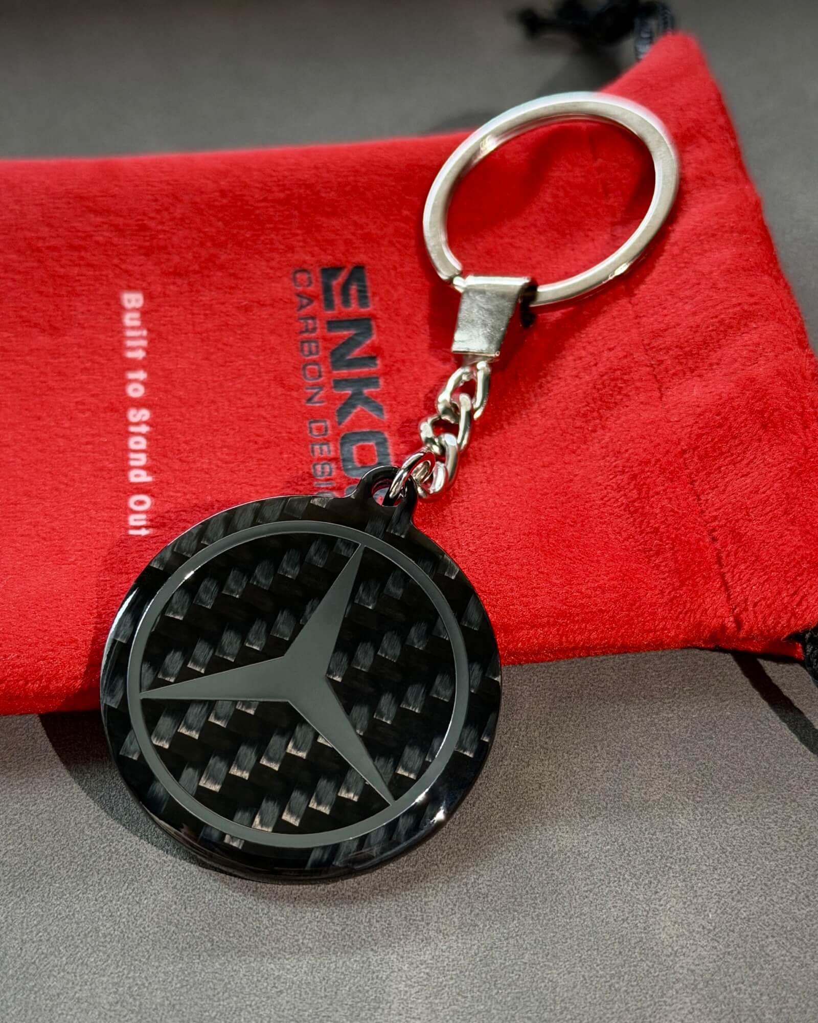 MB Star — Carbon Keychain