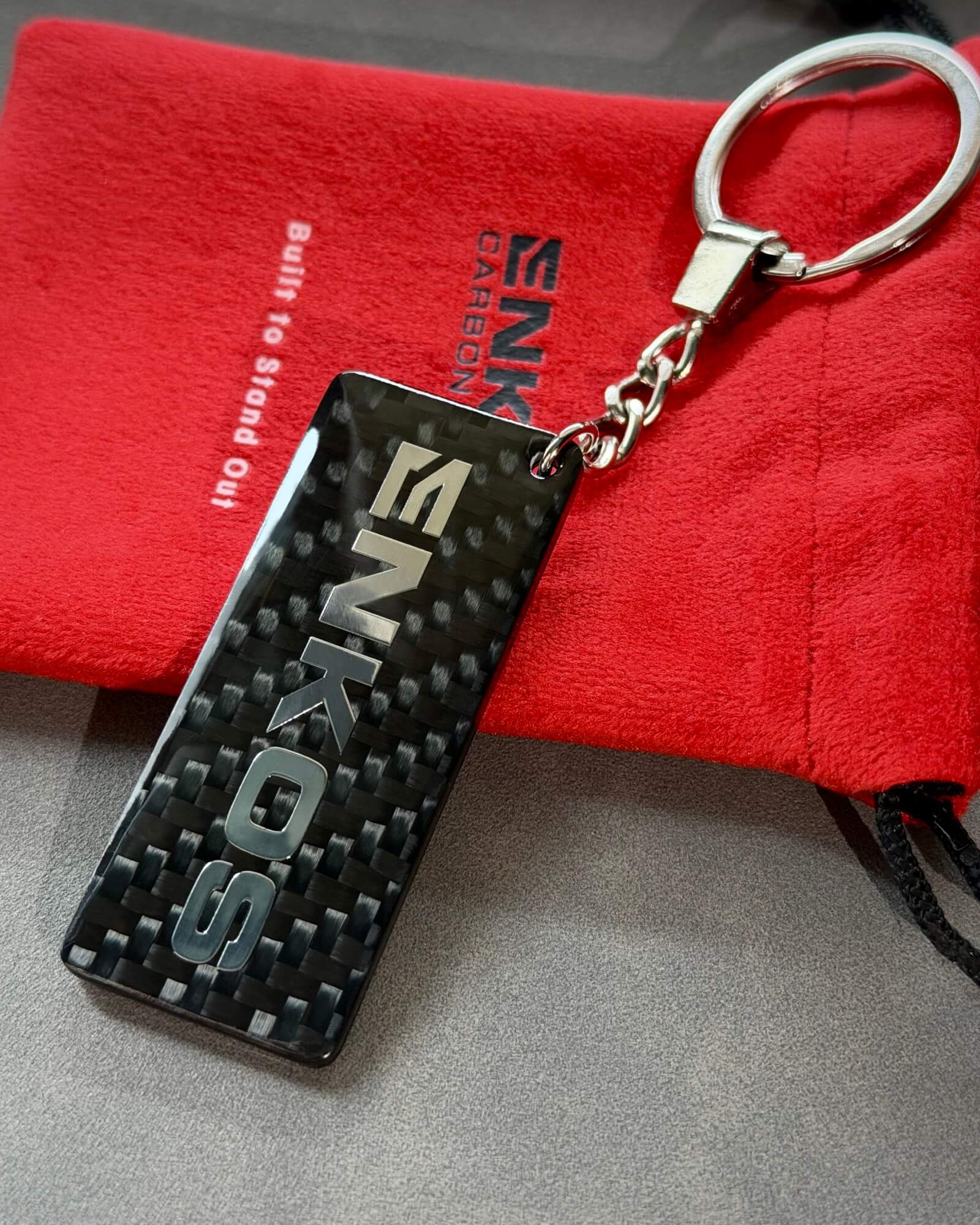 ENKOS — Carbon Keychain